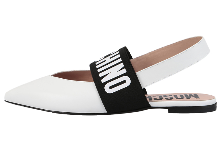 MOSCHINO Повседневные однобортные туфли женские белые