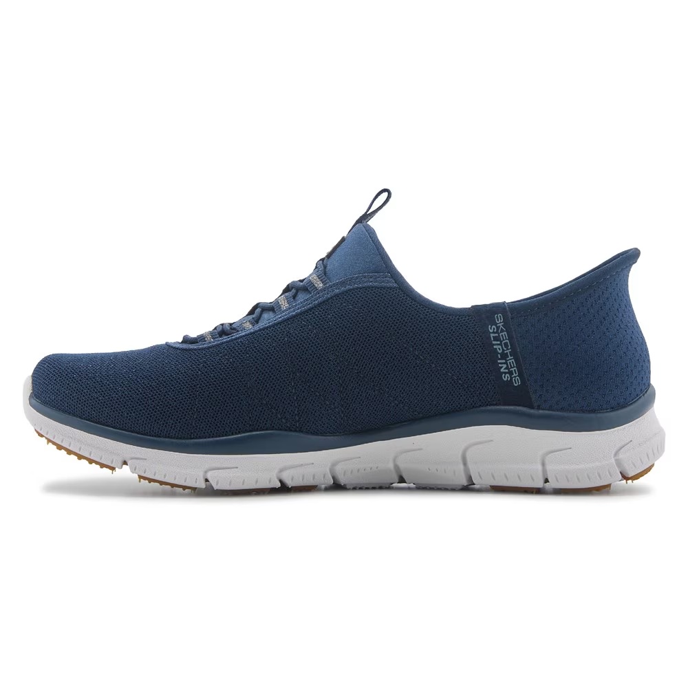 Кроссовки на резинках Slip-Ins brilliance - night shift bungee sneaker Skechers, navy sparkle — фото 3