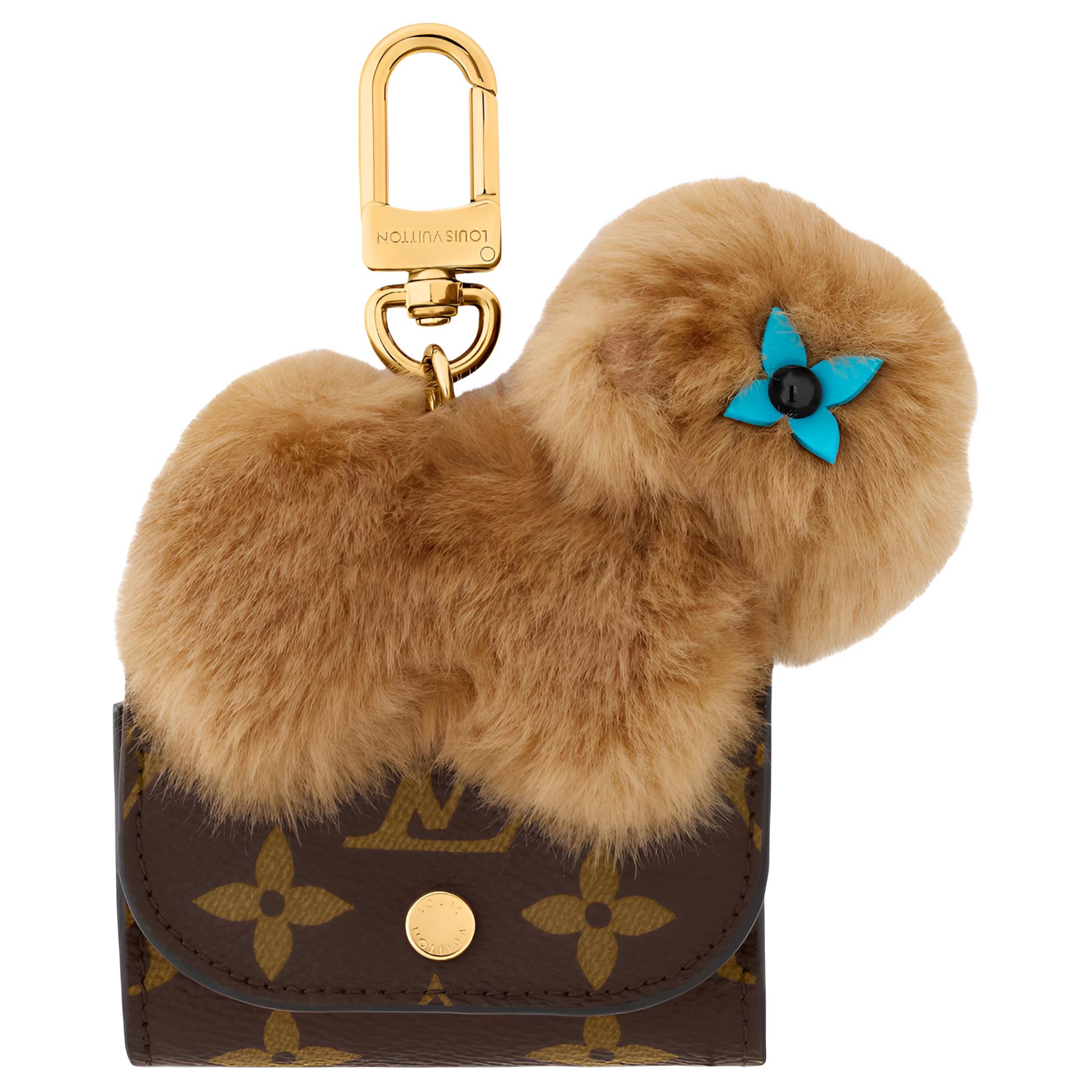 

LOUIS VUITTON Полиэстеровый аксессуар для сумки унисекс коричневый, Brown