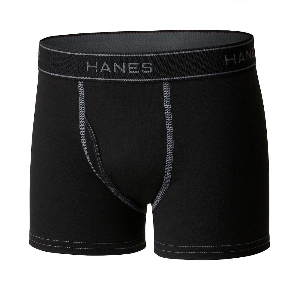 Набор из 10 легких боксеров Hanes Ultimate для мальчиков 6–20 лет с технологией Cool Comfort, мультиколор — фото 3