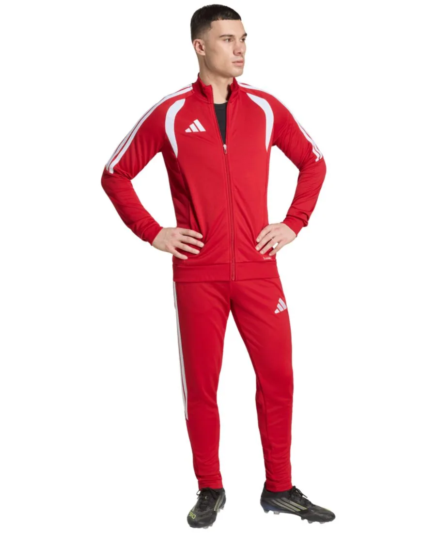 Мужские тренировочные брюки Tiro 26 League со средней посадкой Adidas, team power красный/белый — фото 2