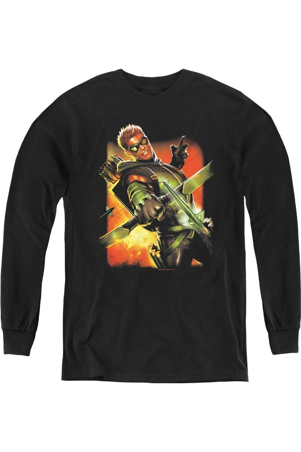 

Футболка с длинным рукавом для подростков Justice League of America Green Arrow #1 Gildan