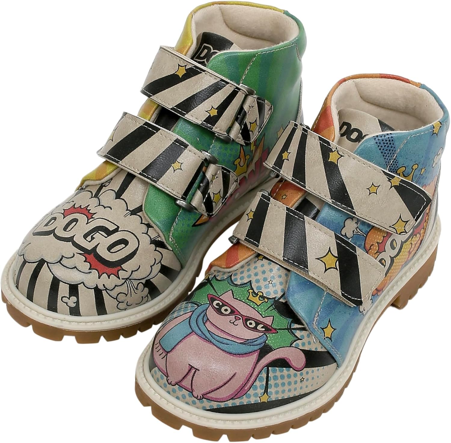 

Детские ботинки DOGO на щиколотку - зимние ботинки для детей из веганской кожи с уникальным дизайном, Dogo Cool