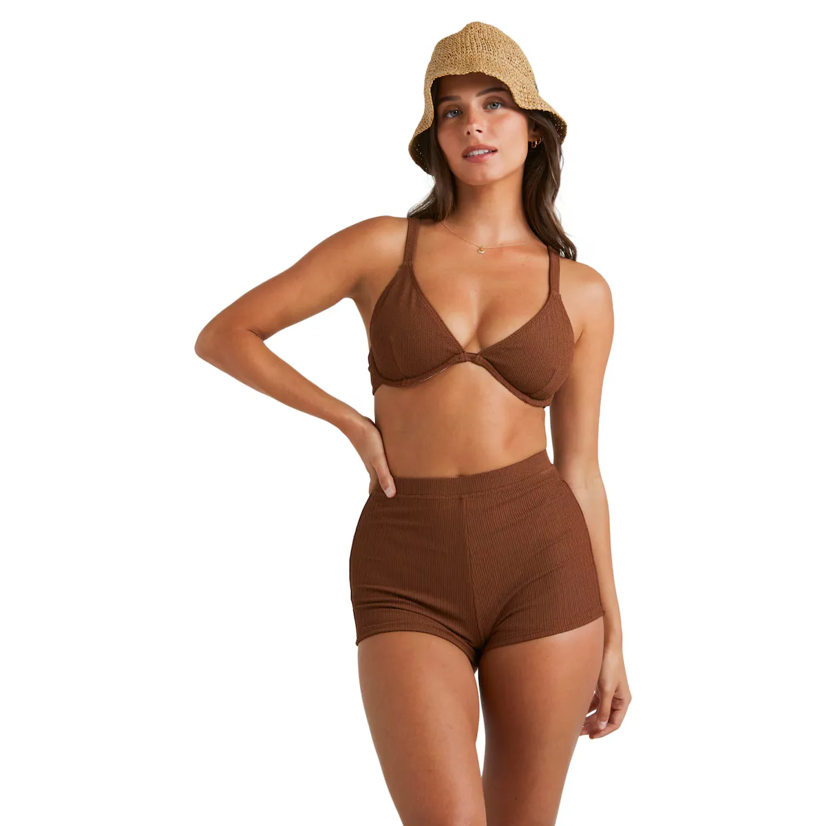 

Sunrays Reese Billabong Женский топ бикини, коричневый