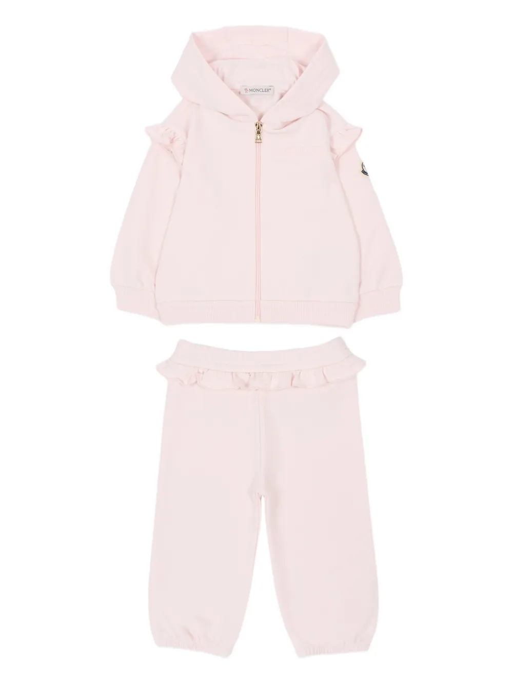 

Комплект с оборками Moncler Enfant, розовый