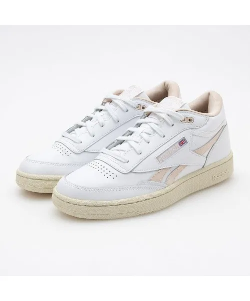 Унисекс кроссовки Reebok Club C Mid II Revenge белые с розовым — фото 2