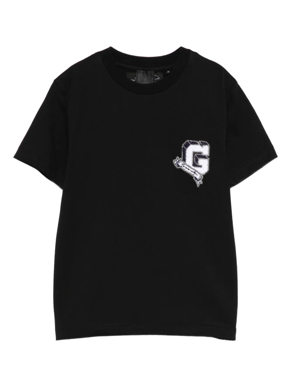 

Футболка с нашивкой-логотипом Givenchy Kids, черный