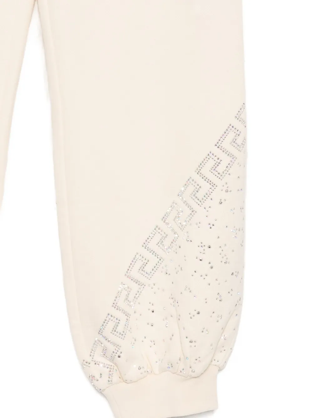 Спортивные брюки с вышивкой Greca Versace Kids, нейтральный — фото 3