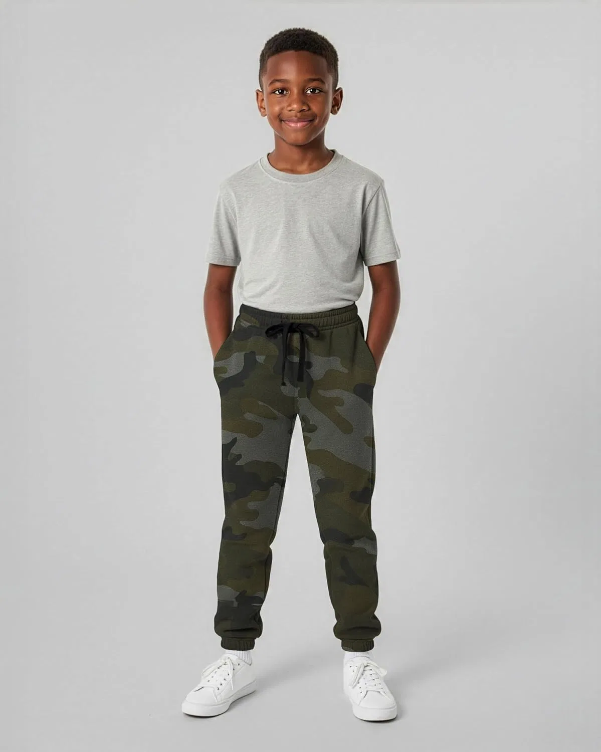 Комплект Real Essentials из 3 предметов: спортивные флисовые штаны-джоггеры для мальчиков и подростков с карманами (размеры 6-20), Set 9 — фото 4