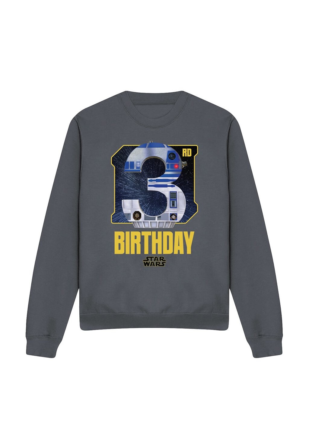 

Толстовка STAR WARS R2D2 3RD BIRTHDAY SPACE PRINT Star Wars, антрацит