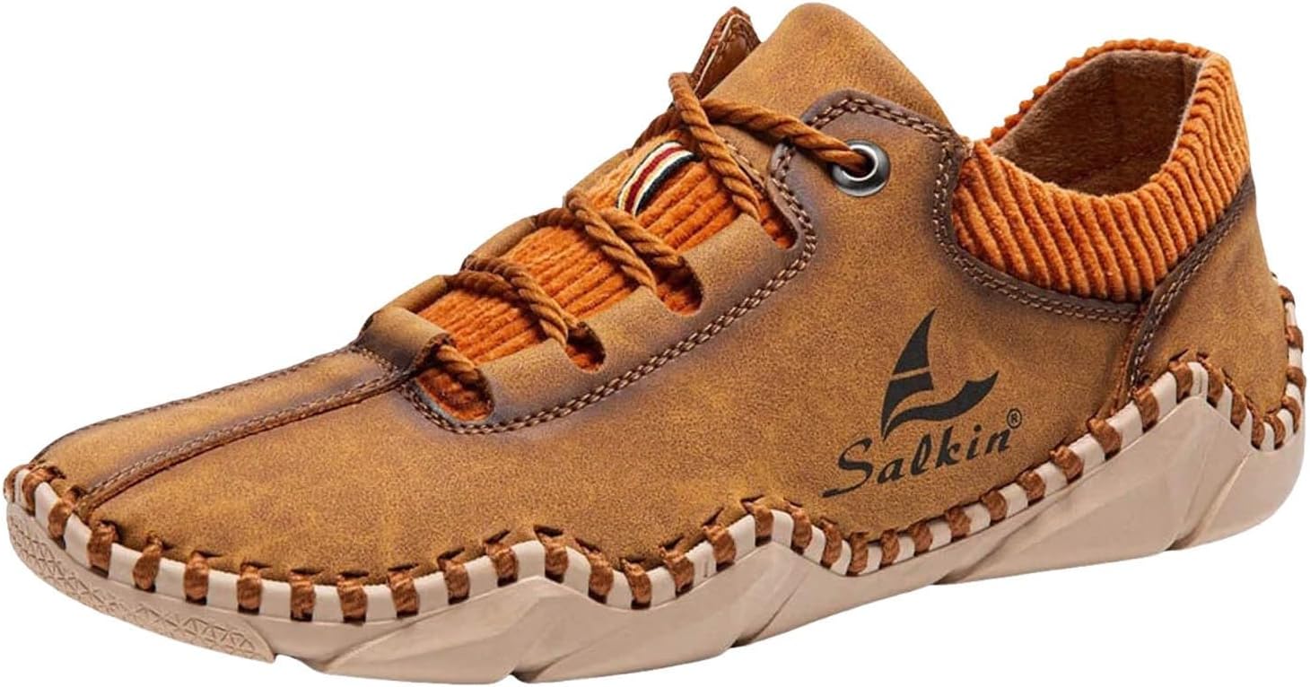 

Кроссовки для мужчин IWIHMIV для тренировок, легкие, дышащие, для бега, модные, повседневные, с противоскользящей подошвой для активного отдыха, коричневый