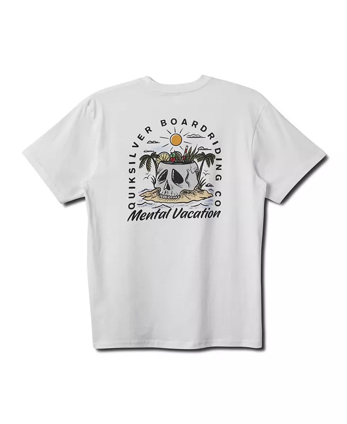 

Мужская футболка с коротким рукавом Simple Pleasures Quiksilver, белый