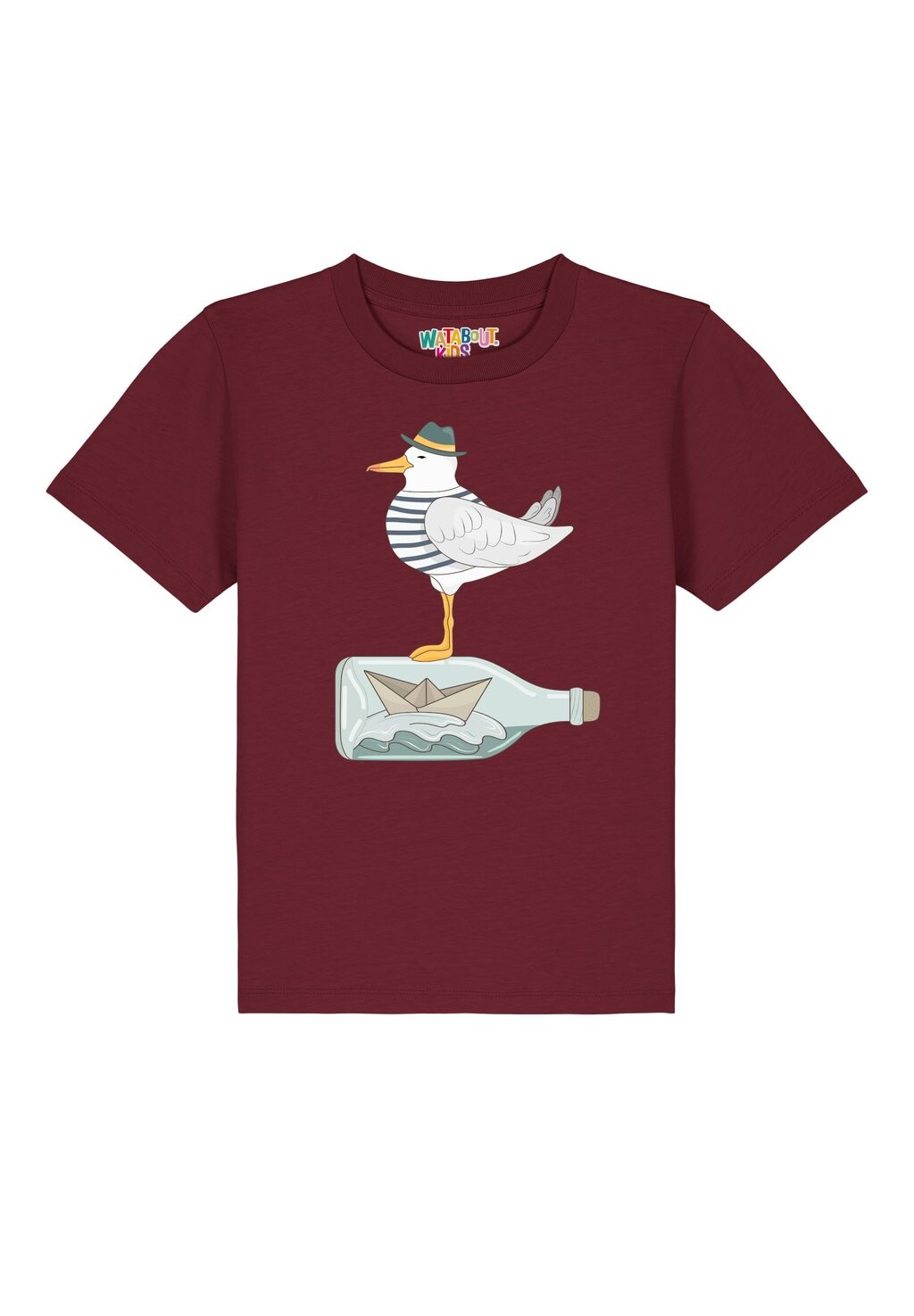 

Футболка с принтом MÖWE MIT Watapparel, цвет burgundy