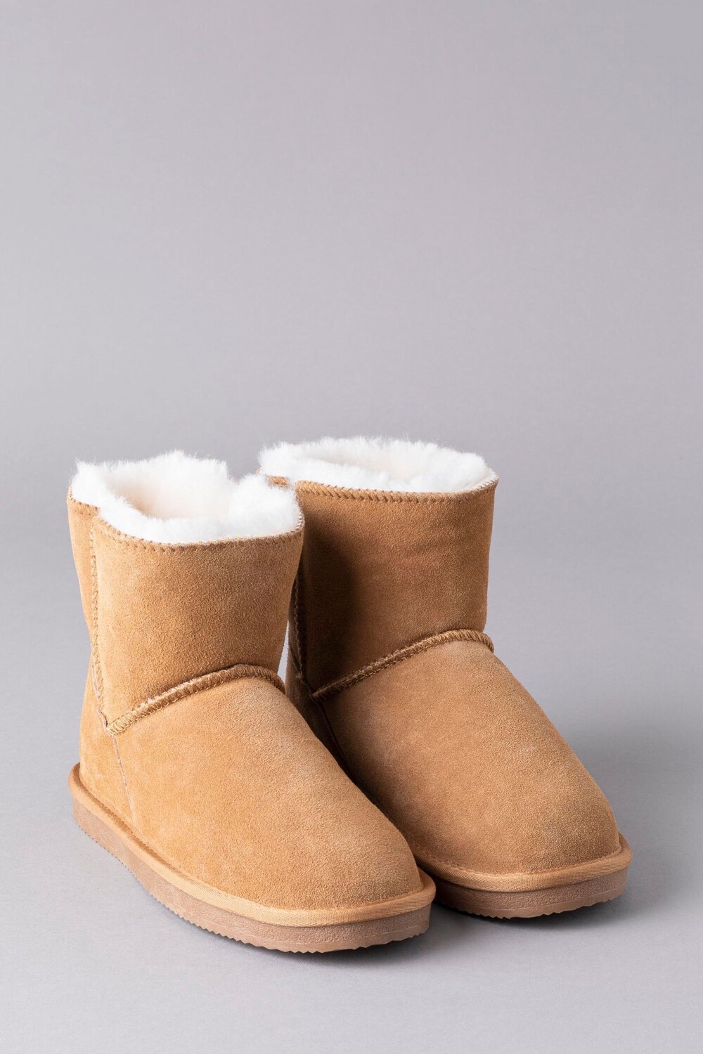 Женские кожаные тапочки Lakeland с сапогами из овчины Lakeland Leather, коричневый — фото 2