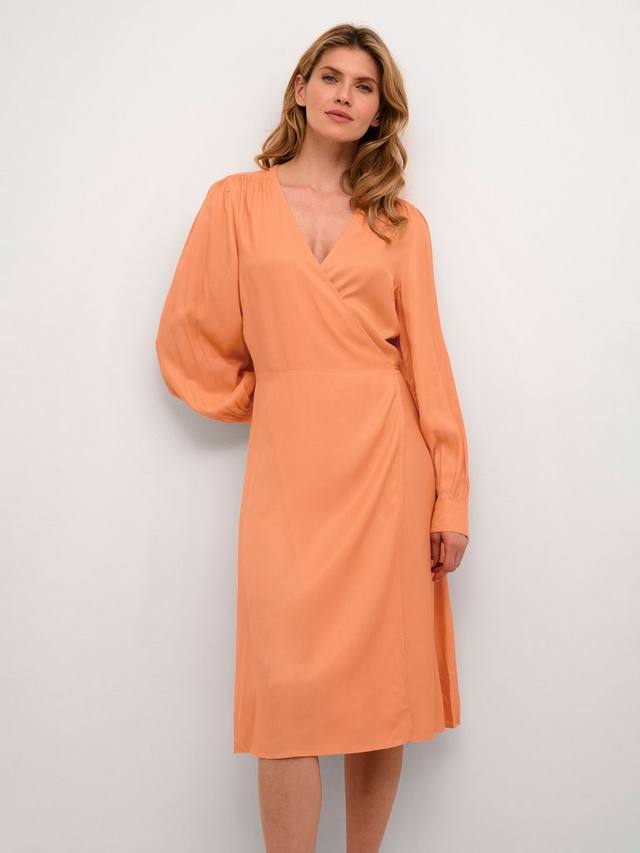 

Платье с запахом кэтти Soaked In Luxury, цвет Mid Orange