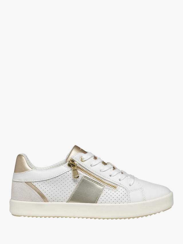 Кроссовки с низким вырезом с металлическим акцентом blomiee Geox, цвет White/Off White