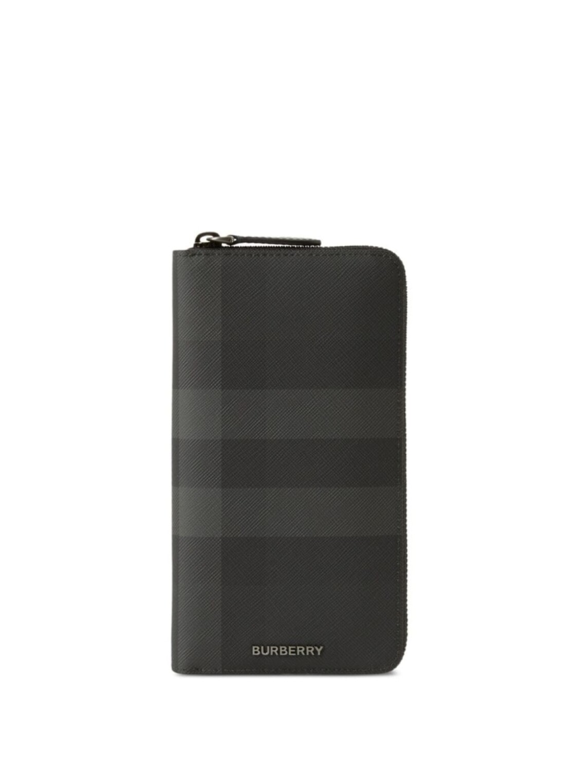 

Фактурный кошелек с круговой молнией Burberry, серый