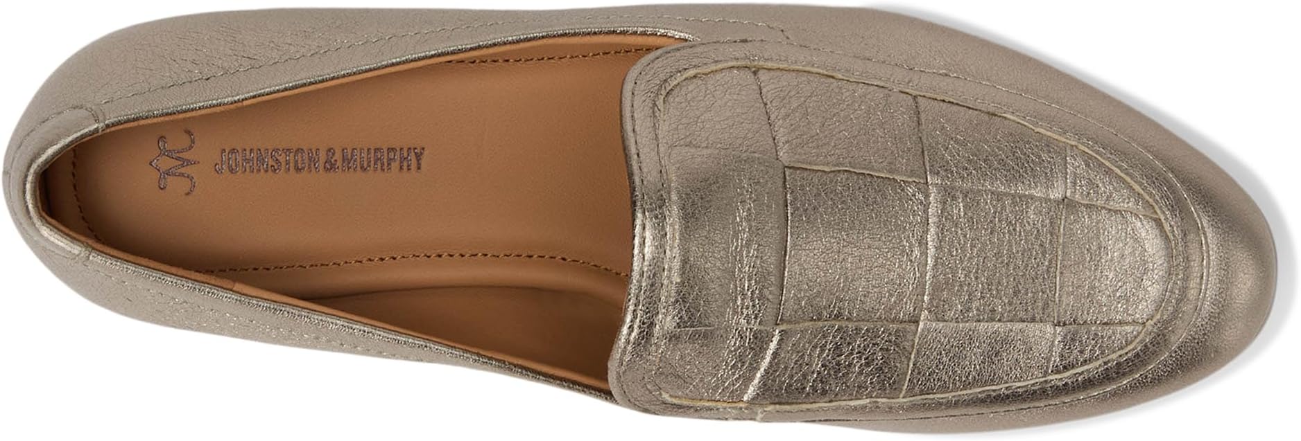 Лоферы Johnston & Murphy Ali Woven Loafer, цвет Gold Metallic — фото 2