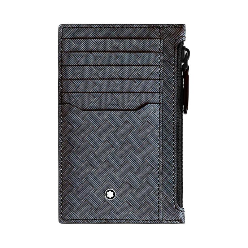 

MONTBLANC Кожаный картхолдер мужской лавандово-серый