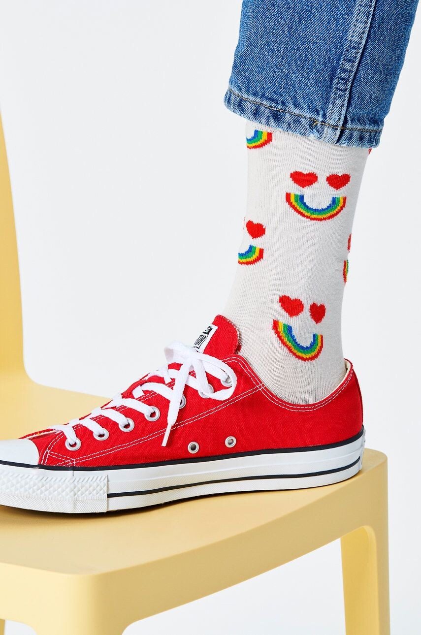 

Носки «Счастливая радуга» Happy Socks, белый