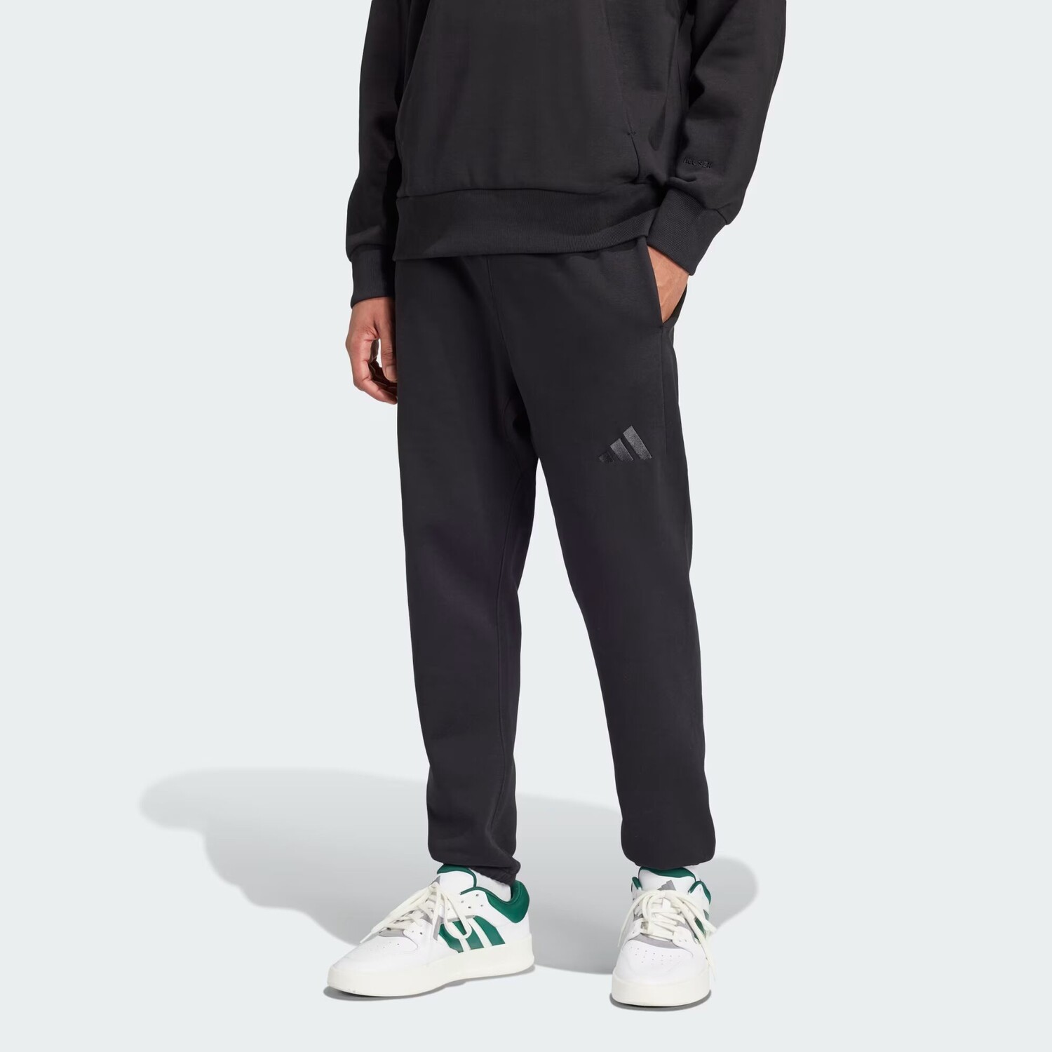 

ALL SZN Флисовые зауженные брюки стандартного размера Adidas, цвет Black