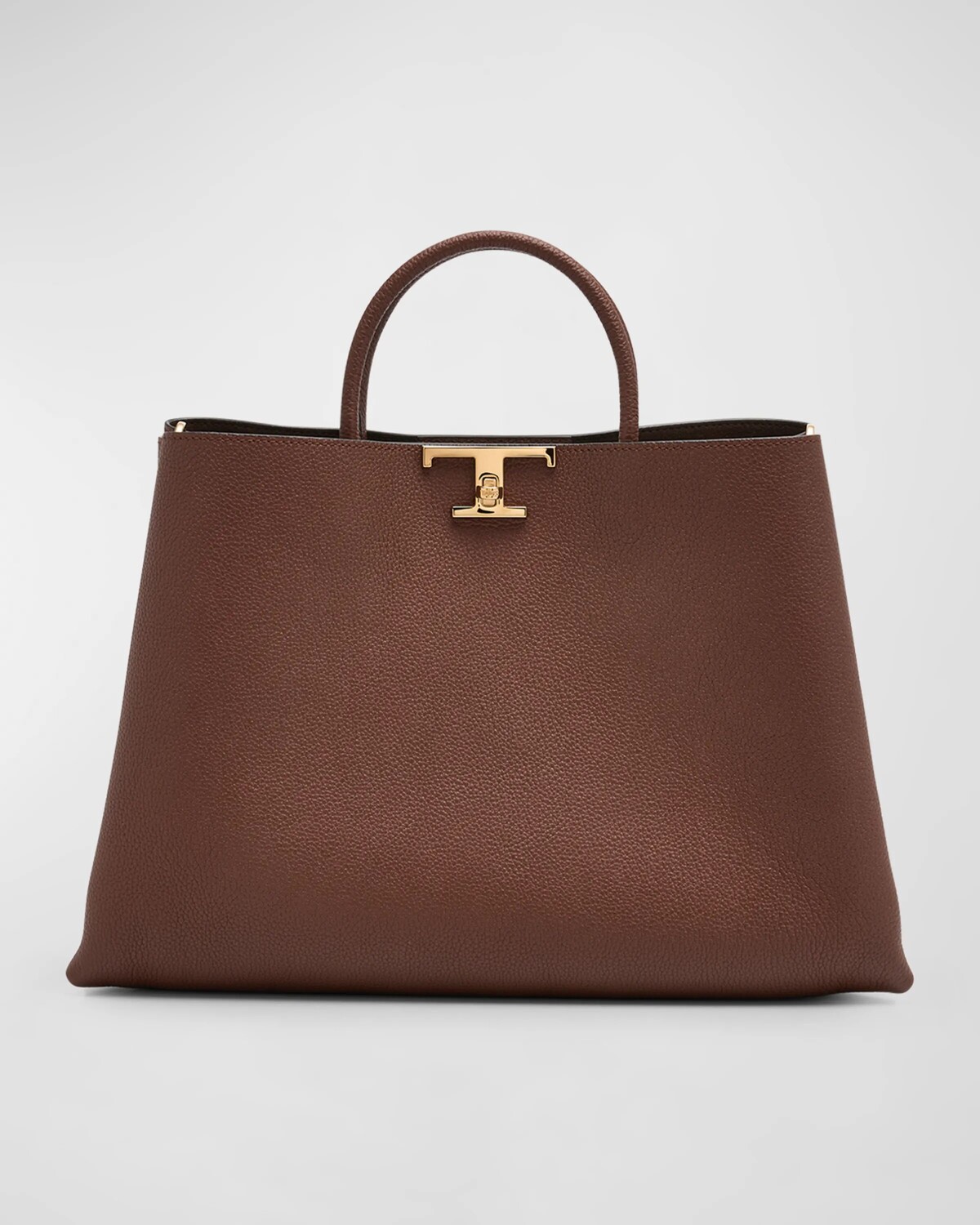 

Сумка из телячьей кожи с верхней ручкой Tod'S, цвет Mogano