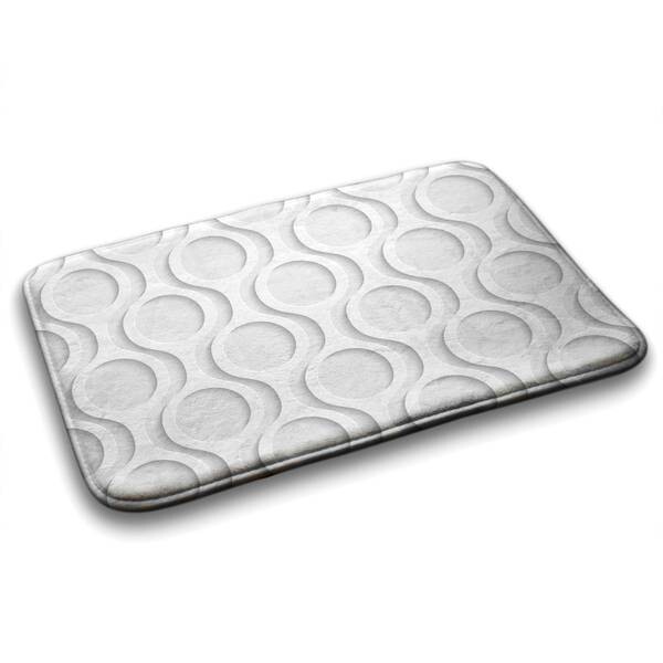 

Коврик для ванной Tulup Kreise Muster, 75x1x75 см, белый