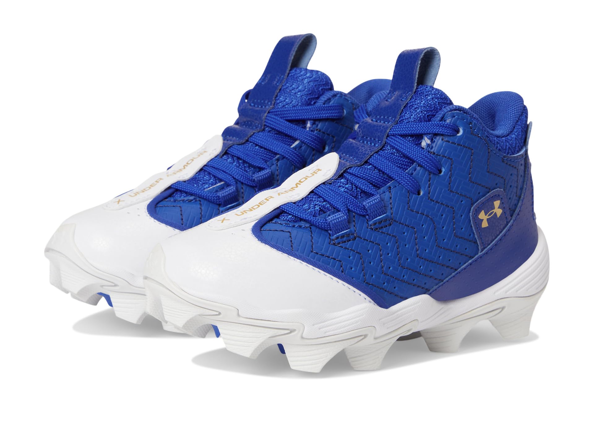 

Кроссовки Under Armour Kids Harper 9 RM Jr., цвет White/Royal/Metallic Gold