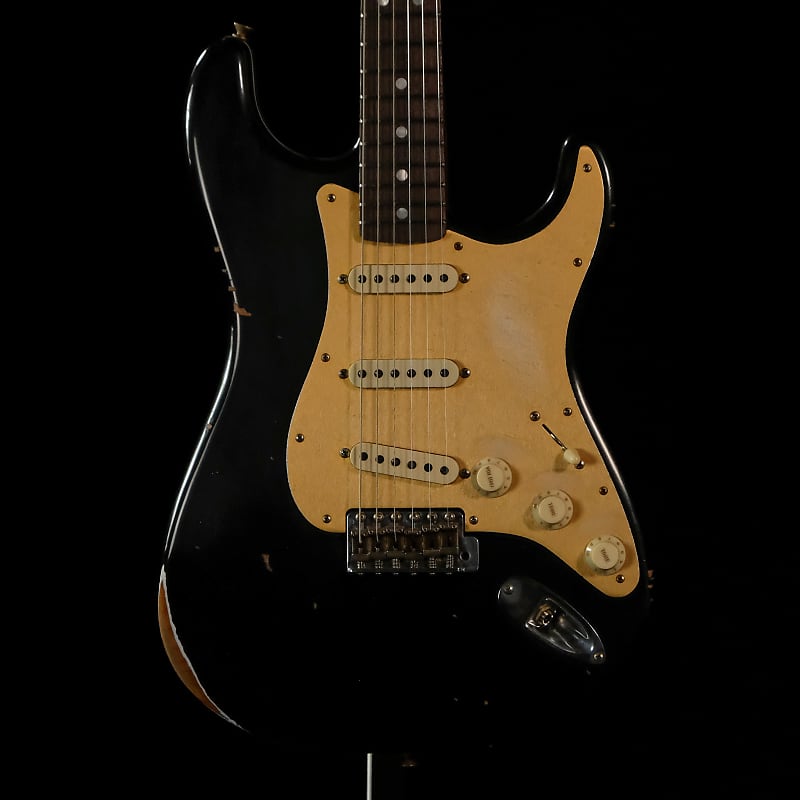 

Электрогитара Fender Custom Limited Edition Roasted "Big Head" Stratocaster Relic-Rosewood Fingerboard-Aged Black