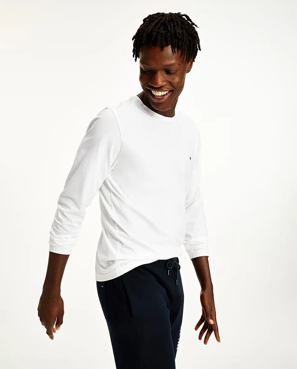 

Мужская футболка с длинными рукавами Tommy Hilfiger, белый