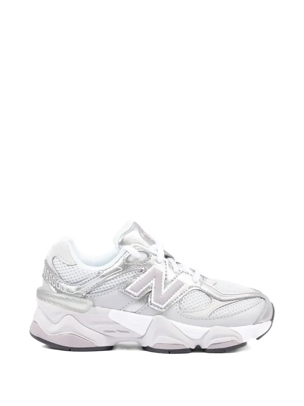 Кроссовки 9060 с сетчатыми вставками New Balance Kids, серебряный — фото 2