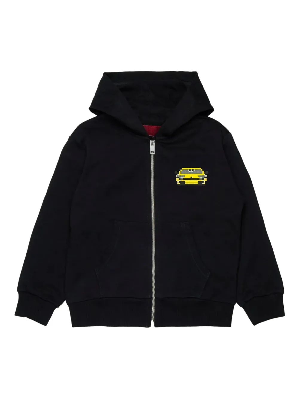 

Хлопковая толстовка с капюшоном на молнии с принтом автомобиля Mostly Heard Rarely Seen 8-Bit, черный