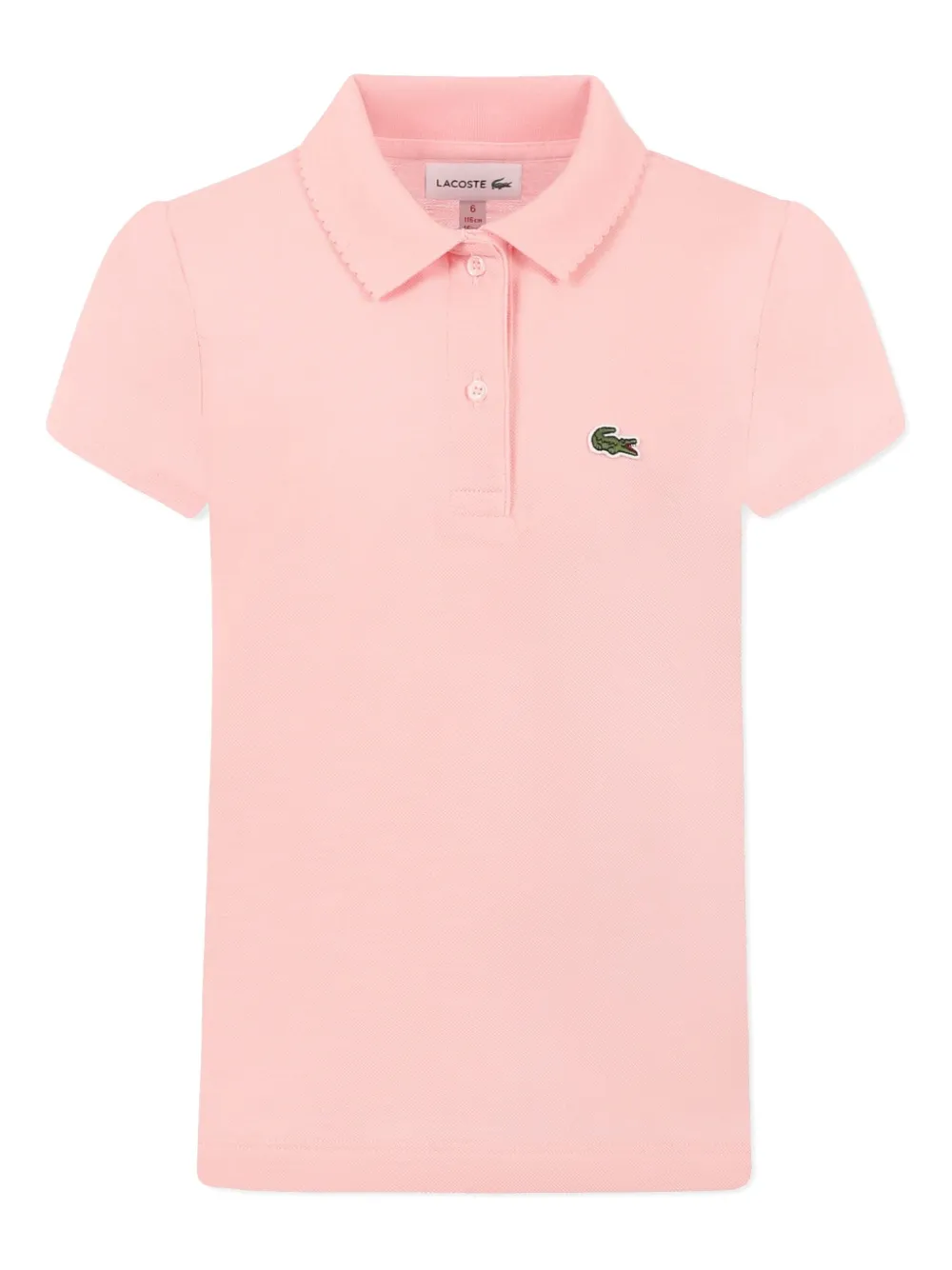 

Рубашка поло с нашивкой-логотипом Lacoste Kids, розовый