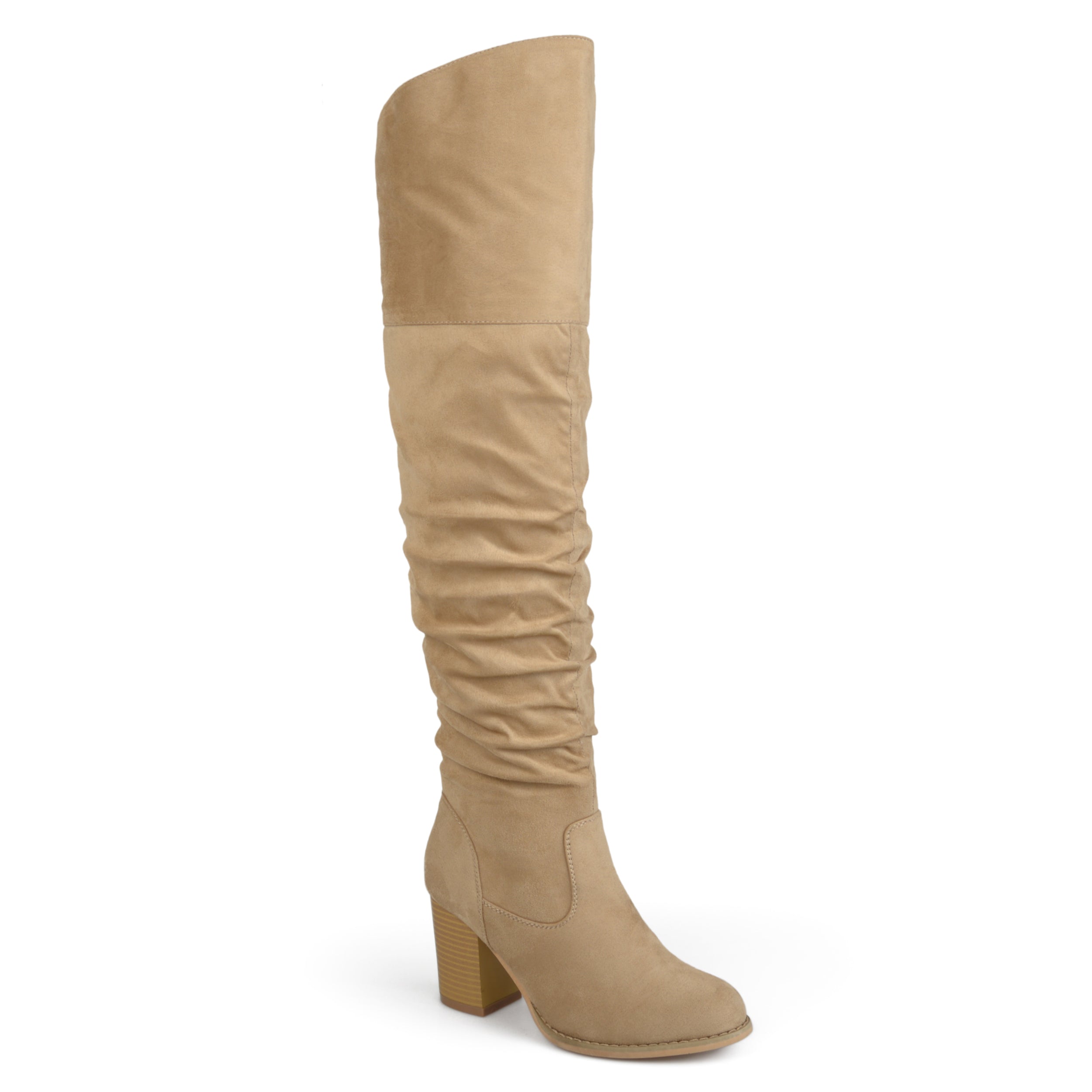 Journee Collection Женские сапоги Kaison с широкой голенищей, Stone
