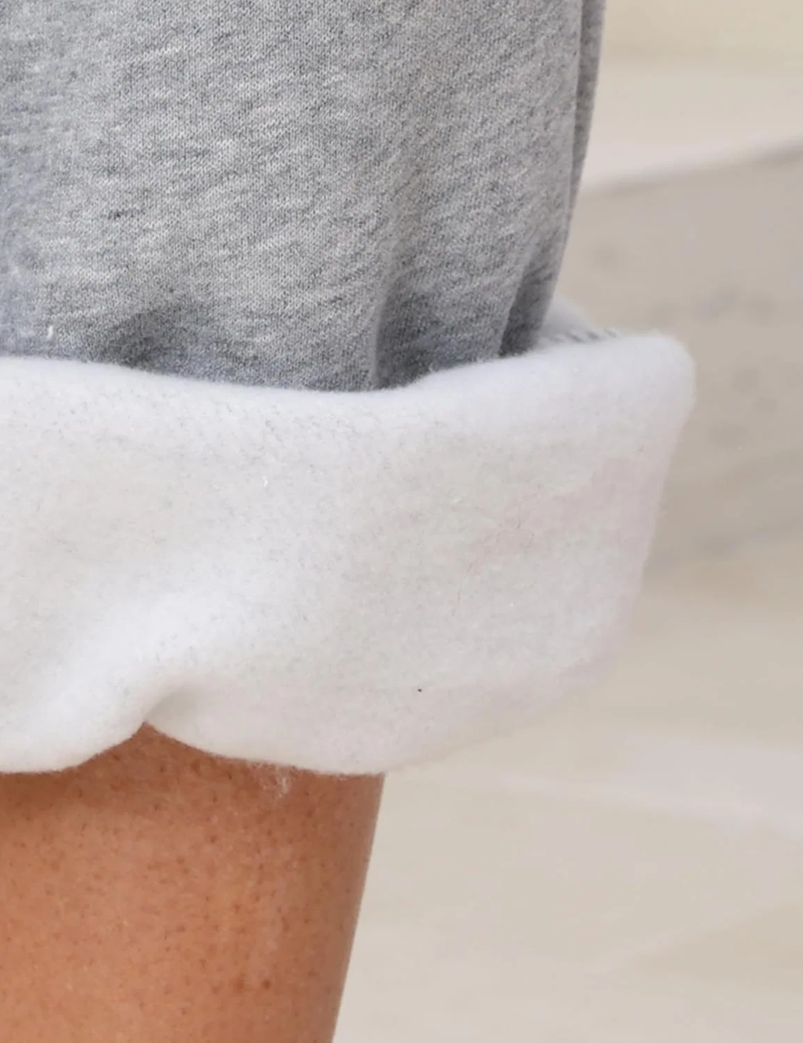 Warmrole Женские спортивные брюки на флисовой подкладке, свободные домашние брюки, спортивные брюки с высокой талией, удобные джоггеры для женщин, осенняя одежда, A-Grey — фото 4