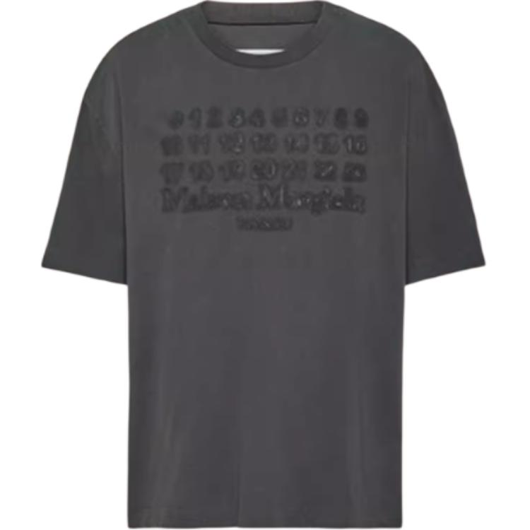 

Футболка с принтом numbers motif Maison Margiela, черный