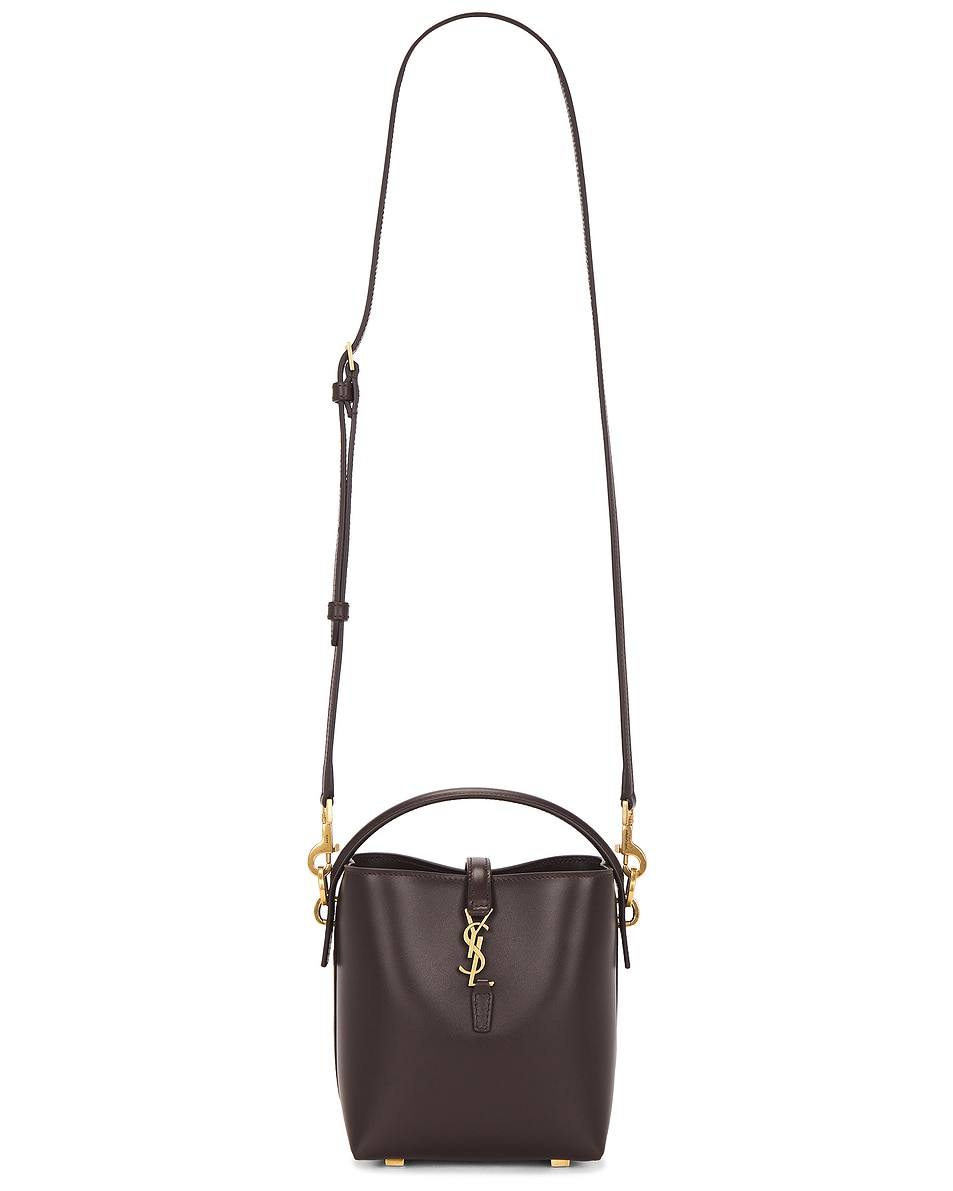 

Мини Le 37 Сумка-ведро Saint Laurent, Dark Sweet Chocolate
