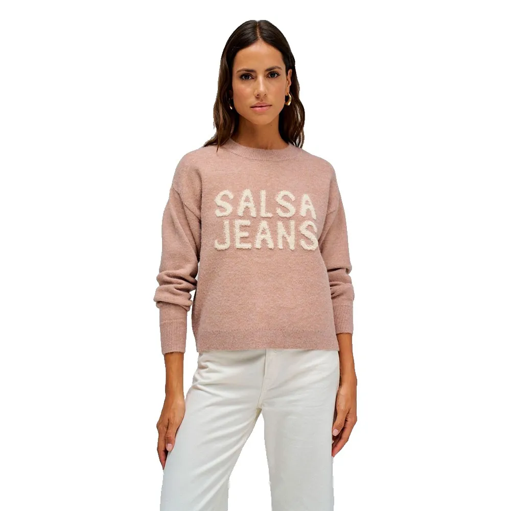 

Свитер Salsa Jeans 21010453, стандартный крой, бежевый
