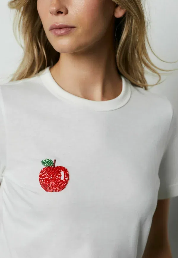 Футболка Next Regular fit essential short sleeve crew neck print t-shirt, белый с графическим принтом — фото 3