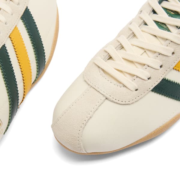 Кроссовки женские Adidas Originals Tokyo stripes, бежевый/зеленый — фото 4