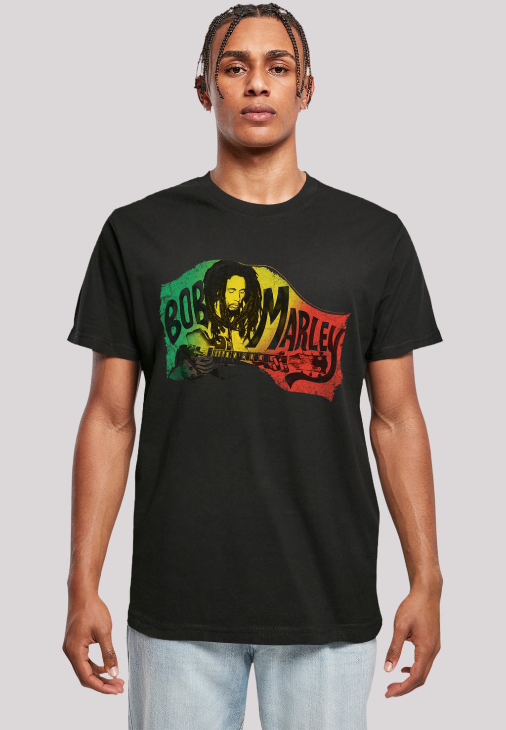 

Футболка с принтом BOB MARLEY CHORDS REGGAE MUSIC BY ROCK OFF F4NT4STIC, черный