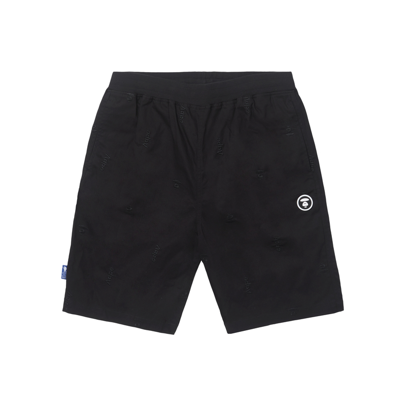 

Прямые шорты с вышитым логотипом Aape, Black BKX