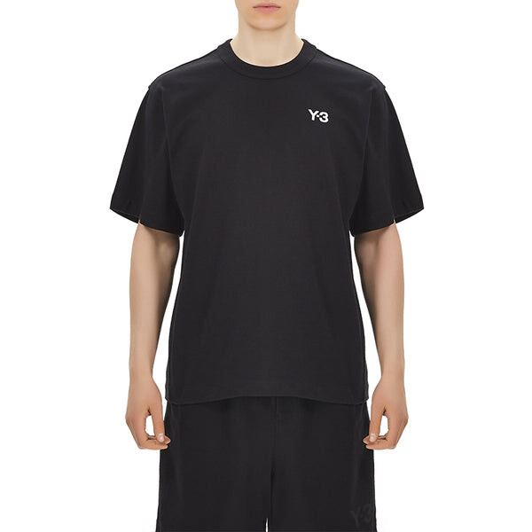 Футболка men's y-3 alphabet logo casual short sleeve black t-shirt Adidas, черный — фото 4
