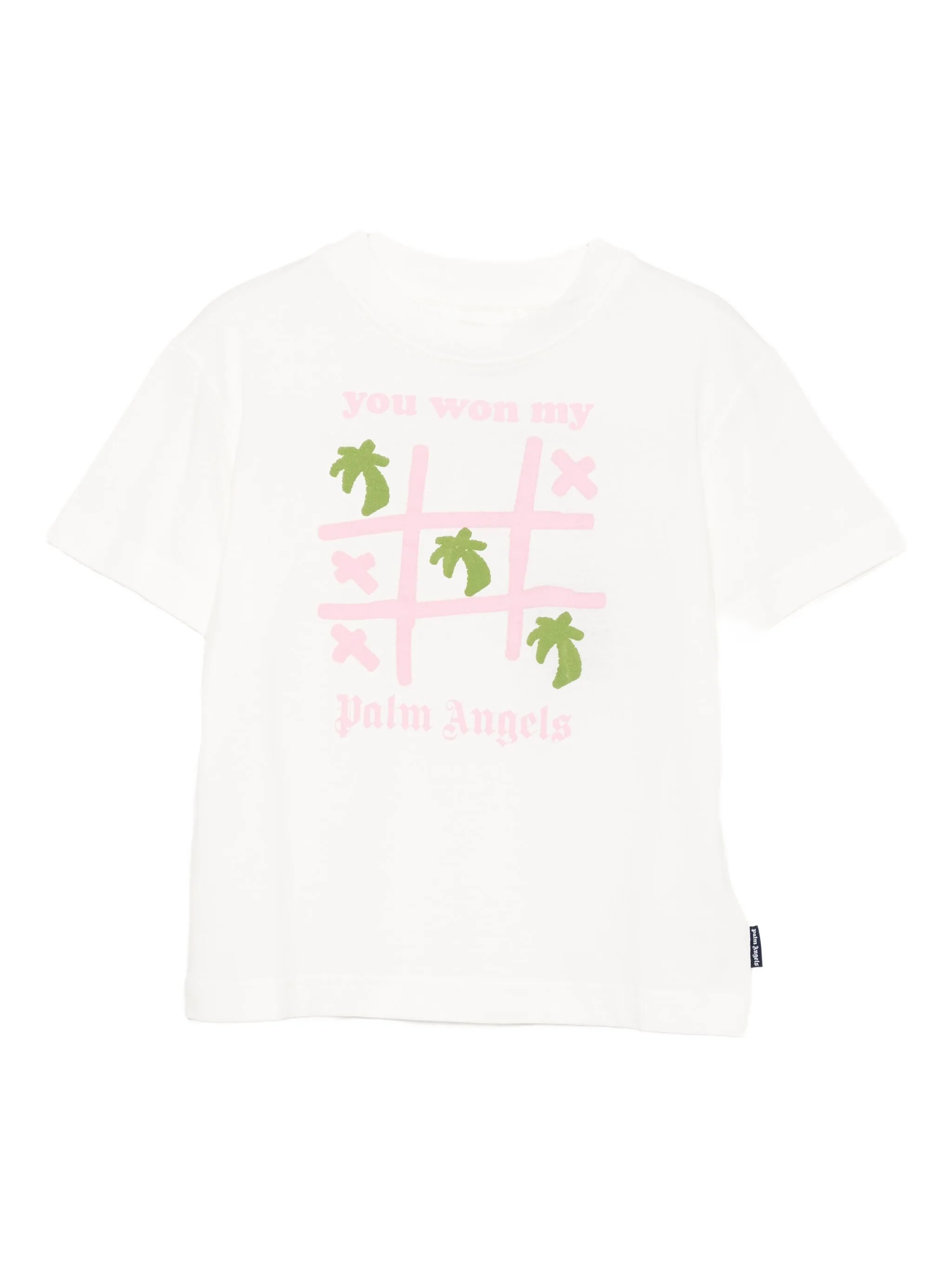 

Футболка с графичным принтом Palm Angels Kids, белый