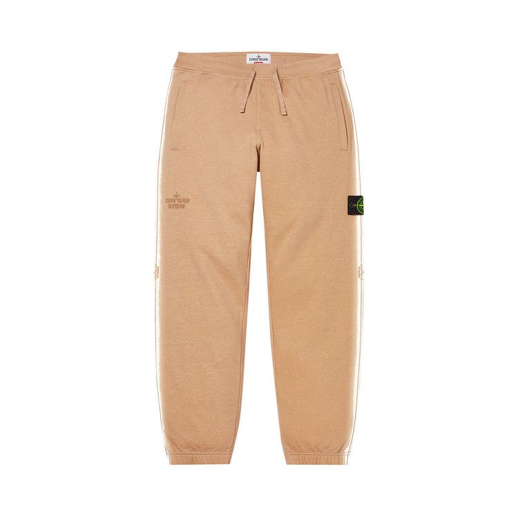

Спортивные брюки Supreme x Stone Island Stripe Sweatpant, Tan