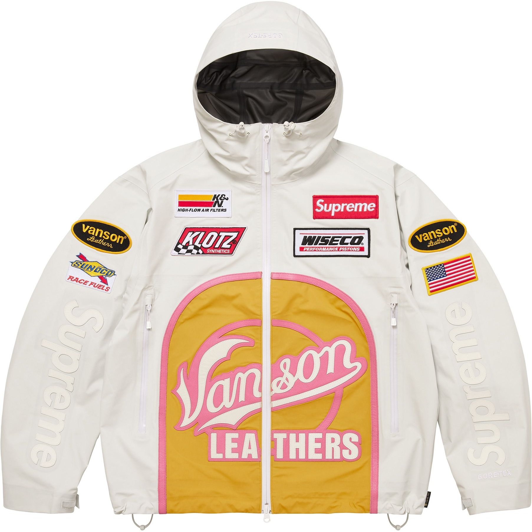 

Supreme Вансон Лидерс ФВ25 Гортекс куртка-оболочка унисекс, White