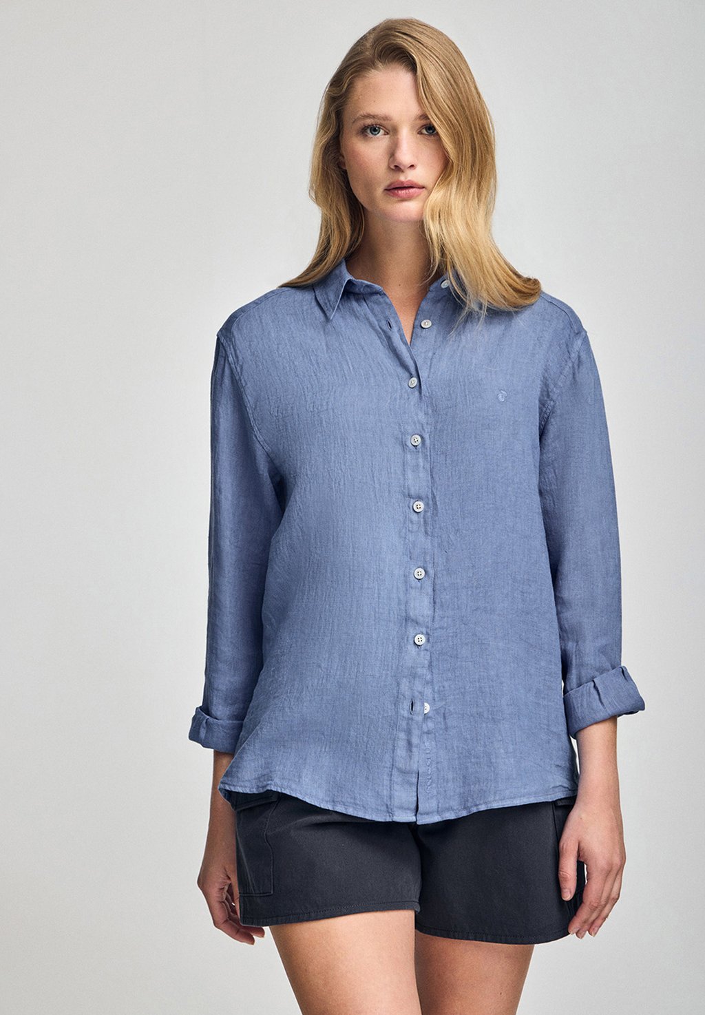 

Блузка на пуговицах LONG SLEEVE LOOSE FIT - MONOGRAM Polo Club, синий
