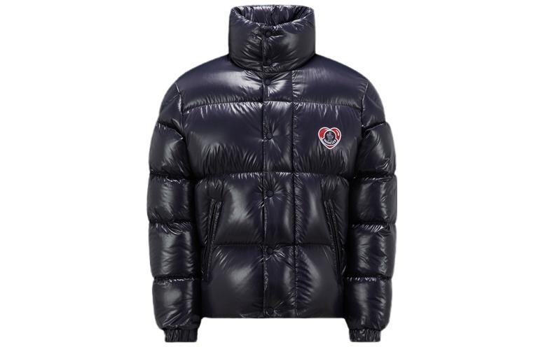 

Пуховик унисекс темно-синий Moncler