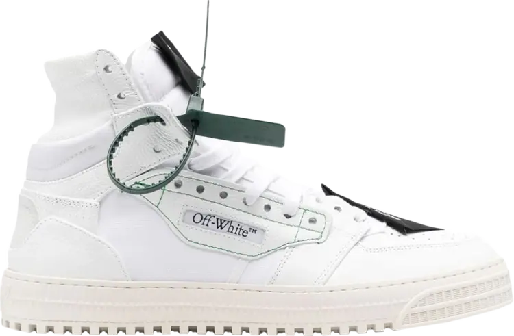 

Кроссовки Off-White Off-Court 3.0 High 'White Black Green', белый