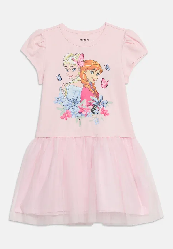 Платье Nmfmemma frozen dress day dress Name It, нежно-розовый — фото 3
